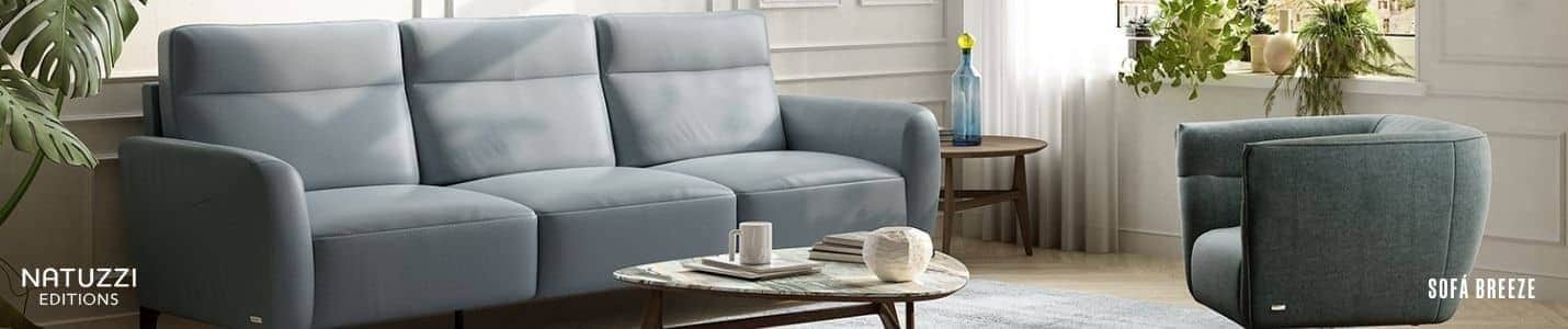 Sofa diseño Natuzzi Editions novedad con diseño y comodidad. Breeze